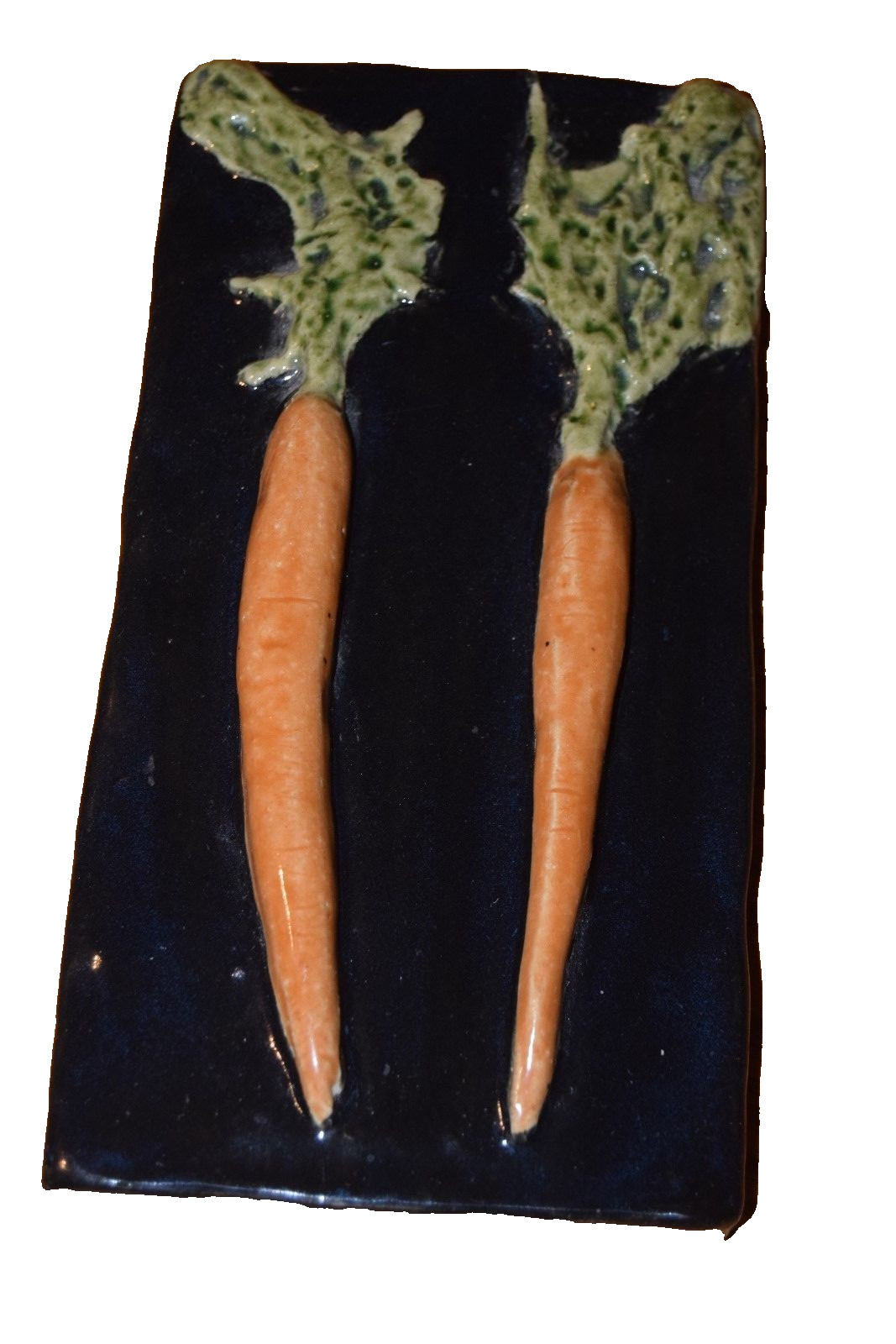Set of 3 SoMi tileworks Hanging Tiles Handcrafted Carrots, Peas and Radishes