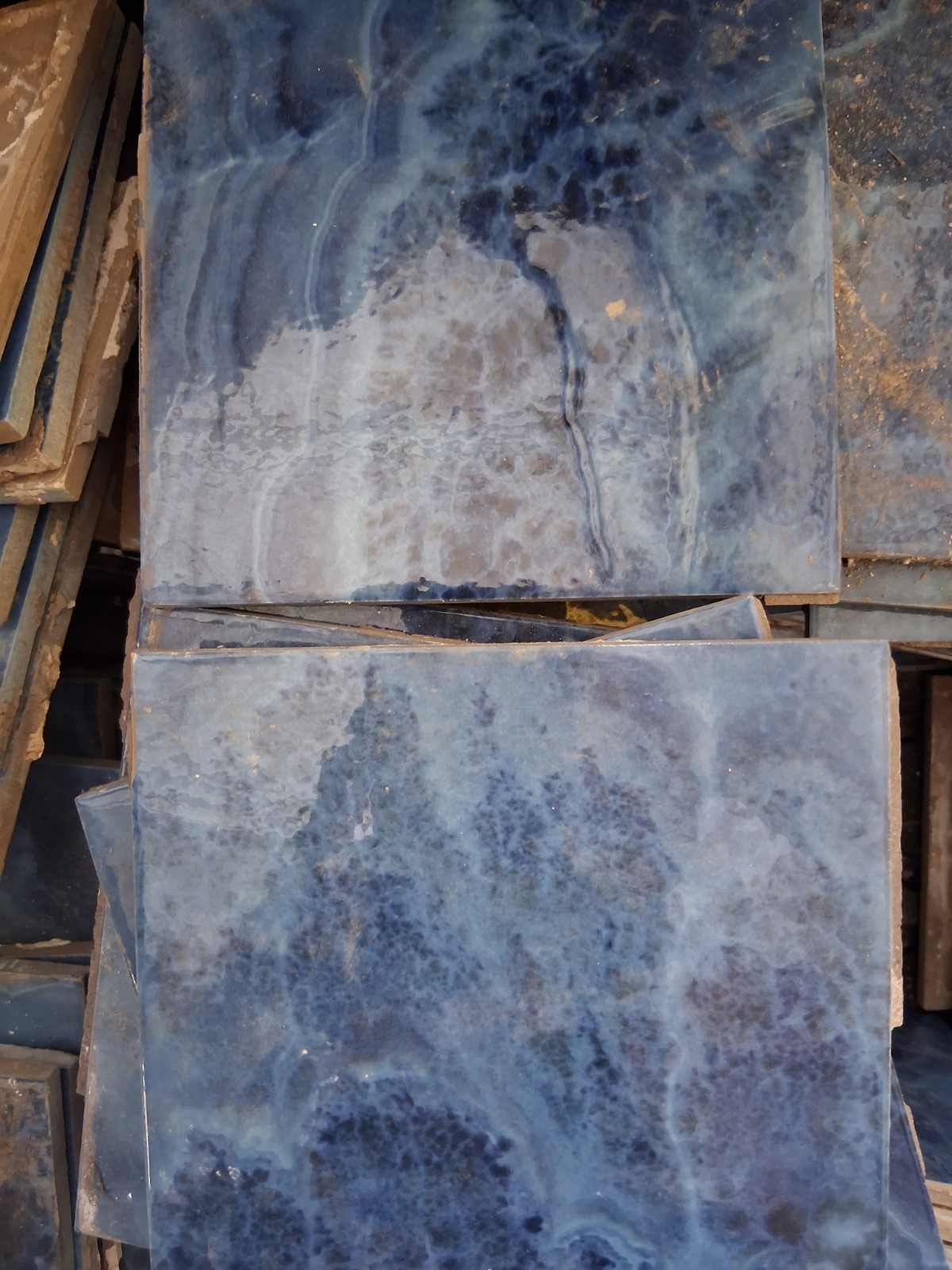Large tub of ceramic tiles 5.75″ sq