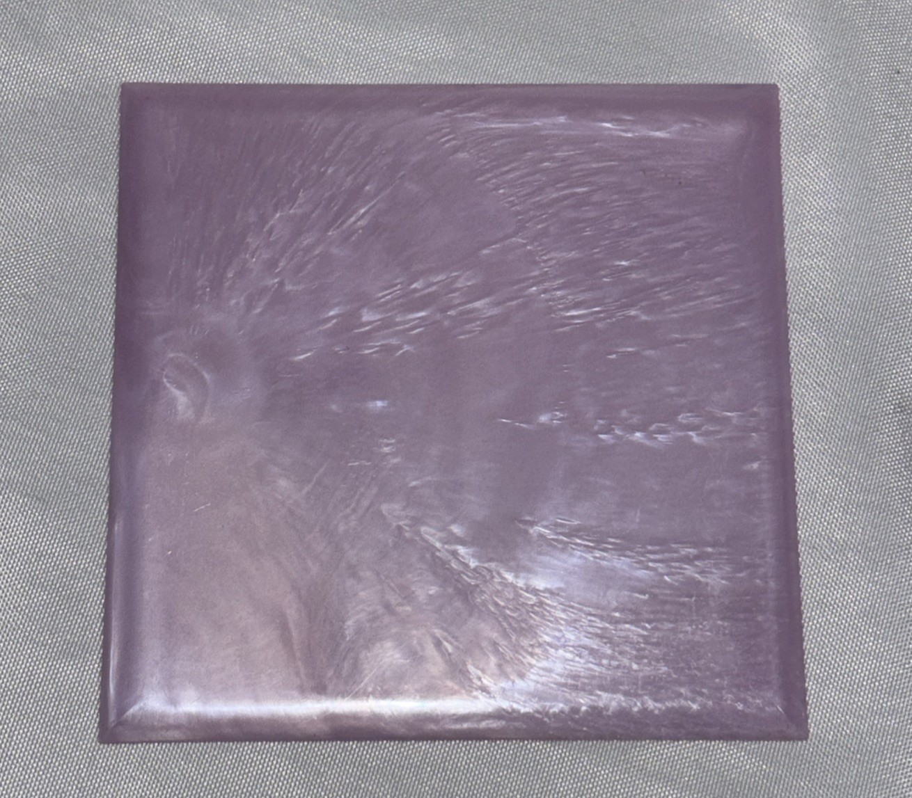 5 Vintage Lilac Pink/Purple Plastic Polystyrene Wall Tiles 4.25″x4.25″ Metallic