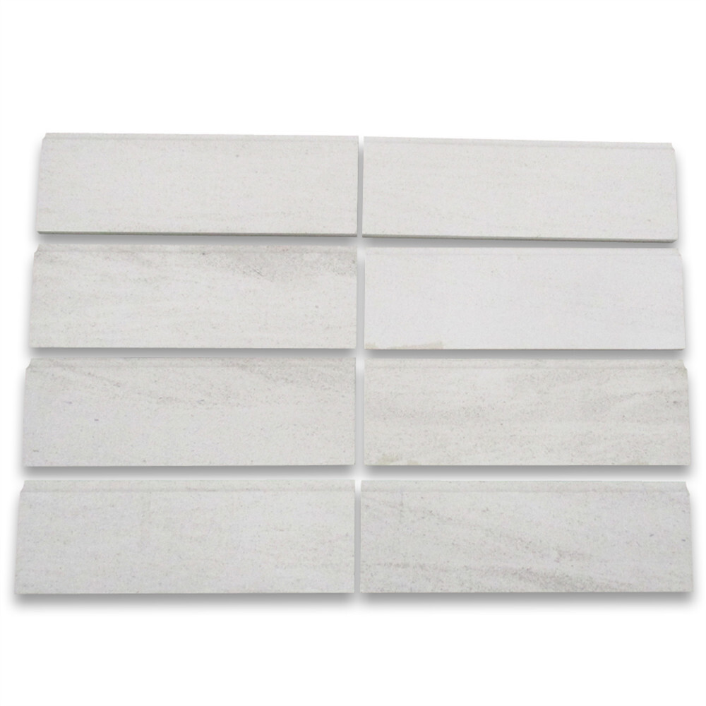 H11H Golden Beach Moleanos Beige Limestone 4×12 Baseboard Molding Honed