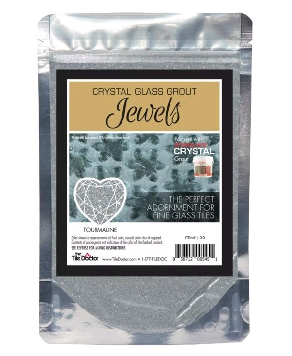 The Tile Doctor Crystal EVO Glass Grout Jewels Tourmaline J.30 Starlike Additive