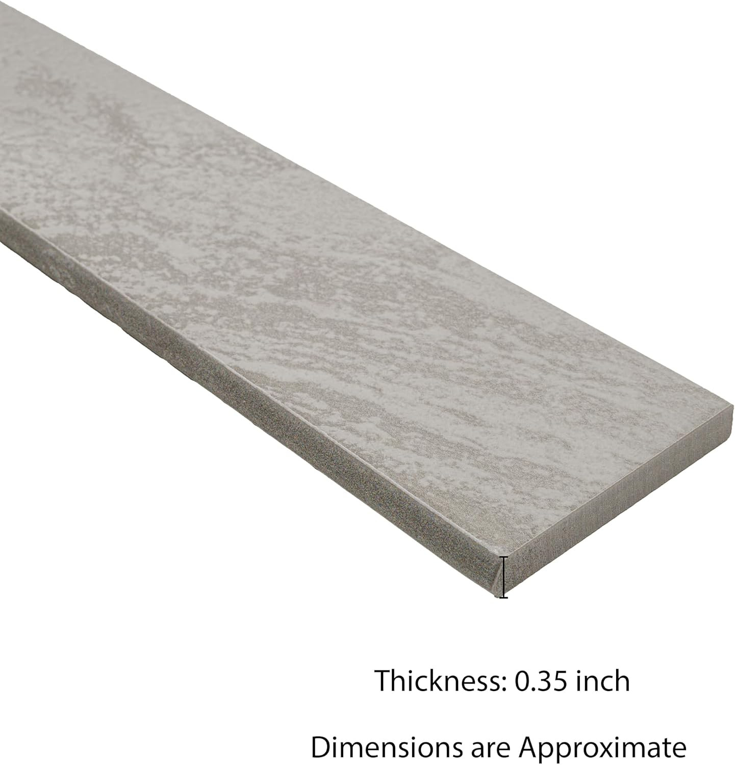 MSI Norrin 3×24 Plume Lappato Porcelain Bullnose Trim Tile for Elegant Finishes