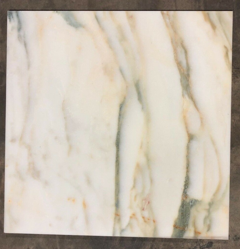 Gold Cream Glacier Marble Remodel Stone Tile 18″x18″ Floor -6 Pieces T-42