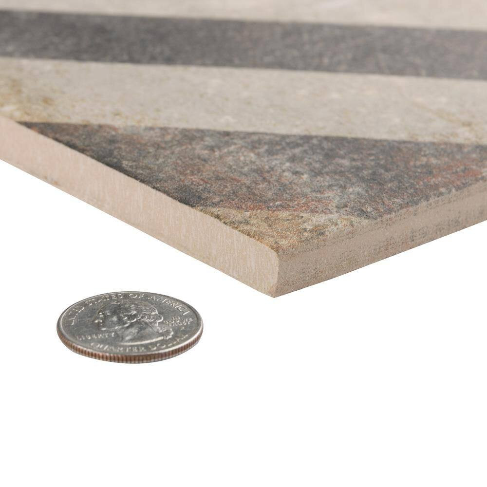 D’Anticatto Decor Obliqua 8-3/4 In. X 8-3/4 In. Porcelain Floor and Wall Tile (1