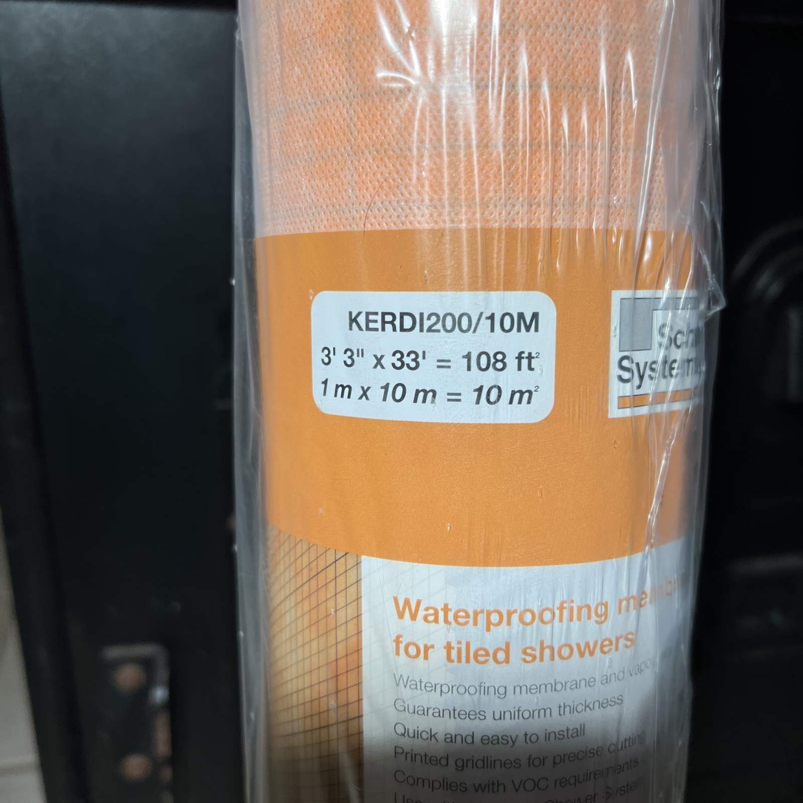 Schluter KERDI 200/10M 3′ 3″ x 33′ Waterproofing Membrane 108 ft