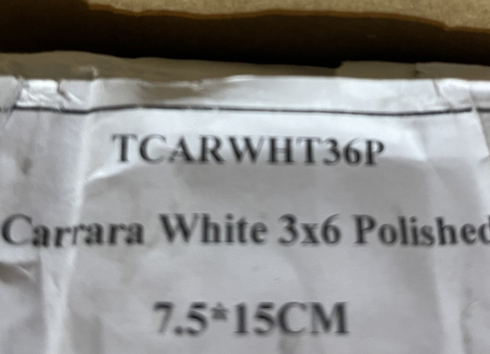 ⭐️ New 1 tile Carrara 3×6 Polished Marble Tile Backsplash Wall Floor