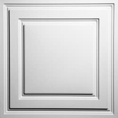 40 Tiles – Ceilume Stratford – 2′ x 2′ – White – FREE SHIPPING!