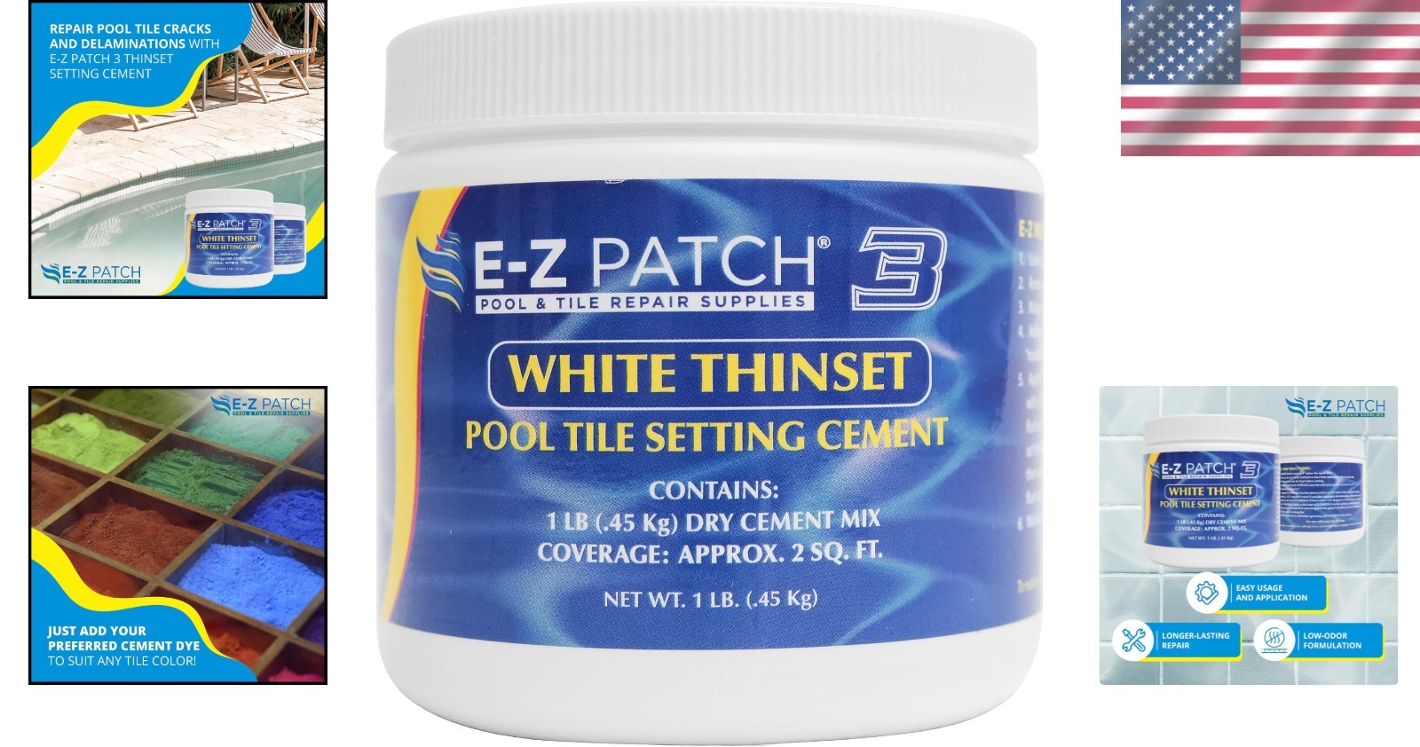 Waterproof Pool Tile Adhesive – 16 oz Container