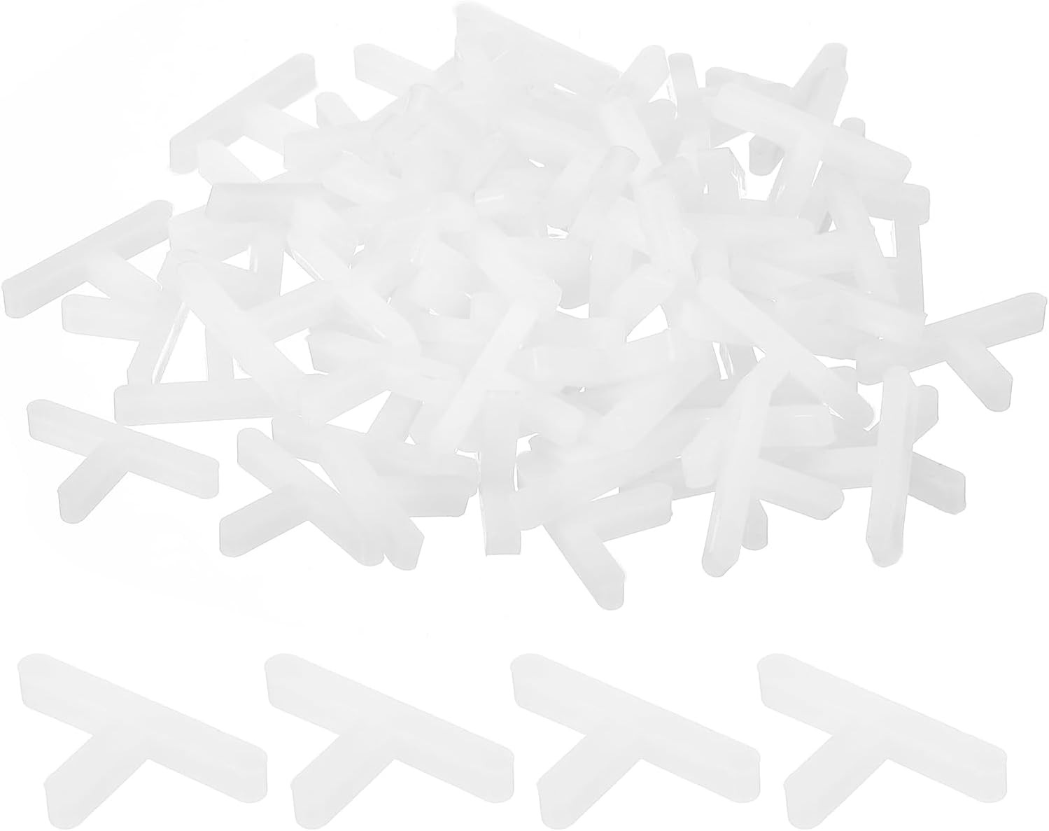 200Pcs Wall Floor Tile Plastic T Shape Spacers Tiling Tools 2.5Mm 3/32″ Tile Spa