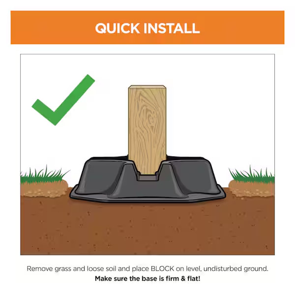 2.2 Lb. Deck Block for Joist and Post Foundation (8-Count) Free Ship NEW