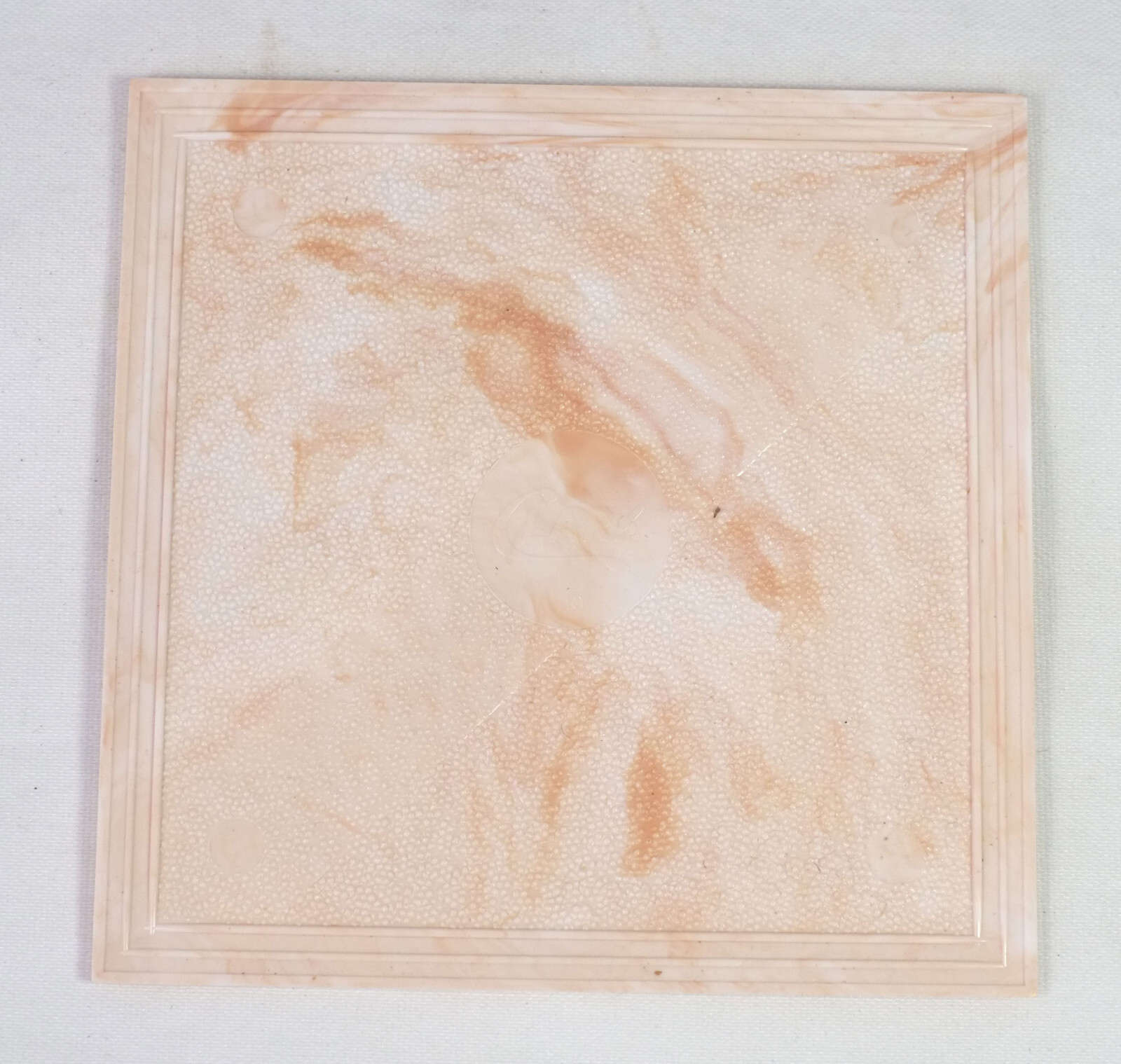 9 NOS Vintage Clark Sierra Marbled 4-1/4″ Square Plastic Wall Tiles