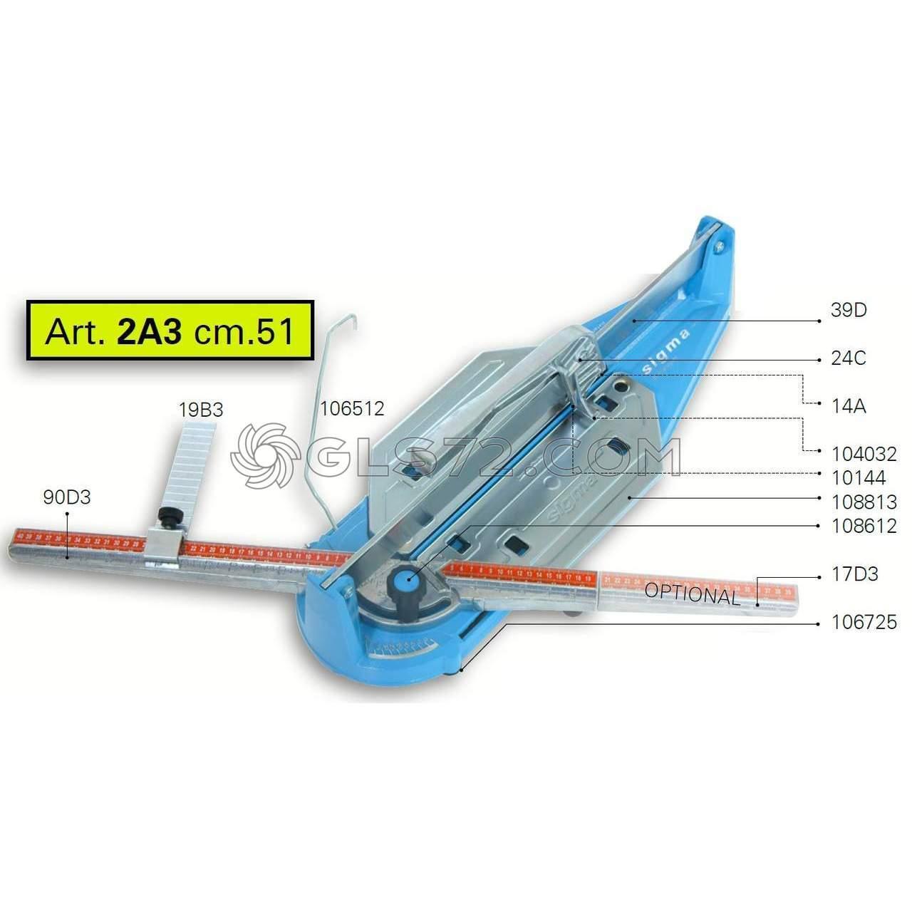 SPARE PARTS AND ACCESSOIRES FOR TILE CUTTER SIGMA 2A3