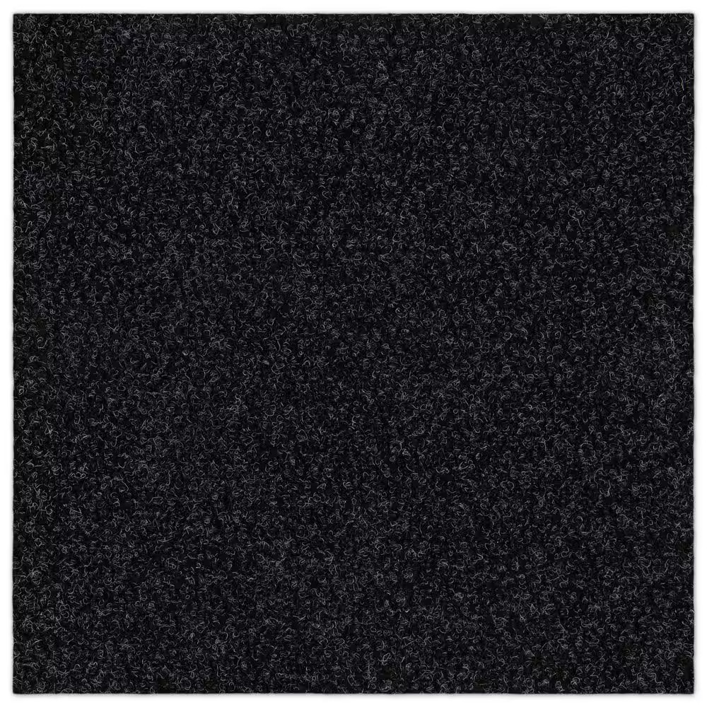 Boone Hobnail Black Residential 18 In. X 18 In. Peel and Stick Carpet Tile Squar