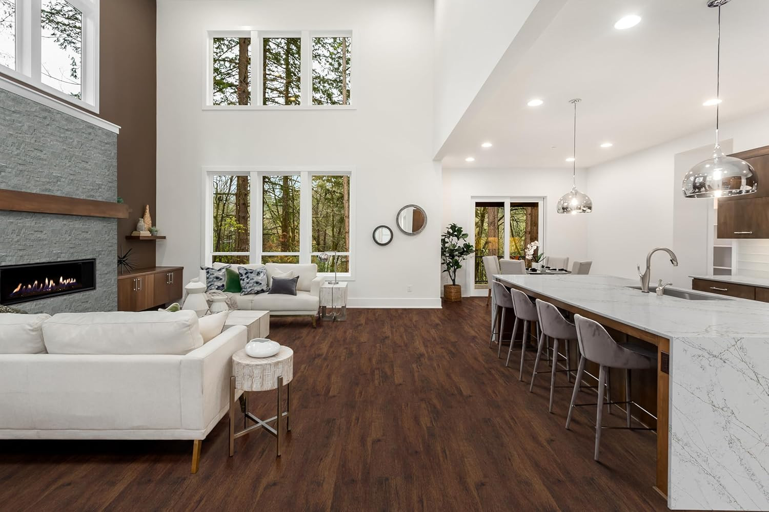 Mckenna 7×48″ Waterproof Luxury Vinyl Planks – Chestnut Hill Red, 23 Sq.Ft.