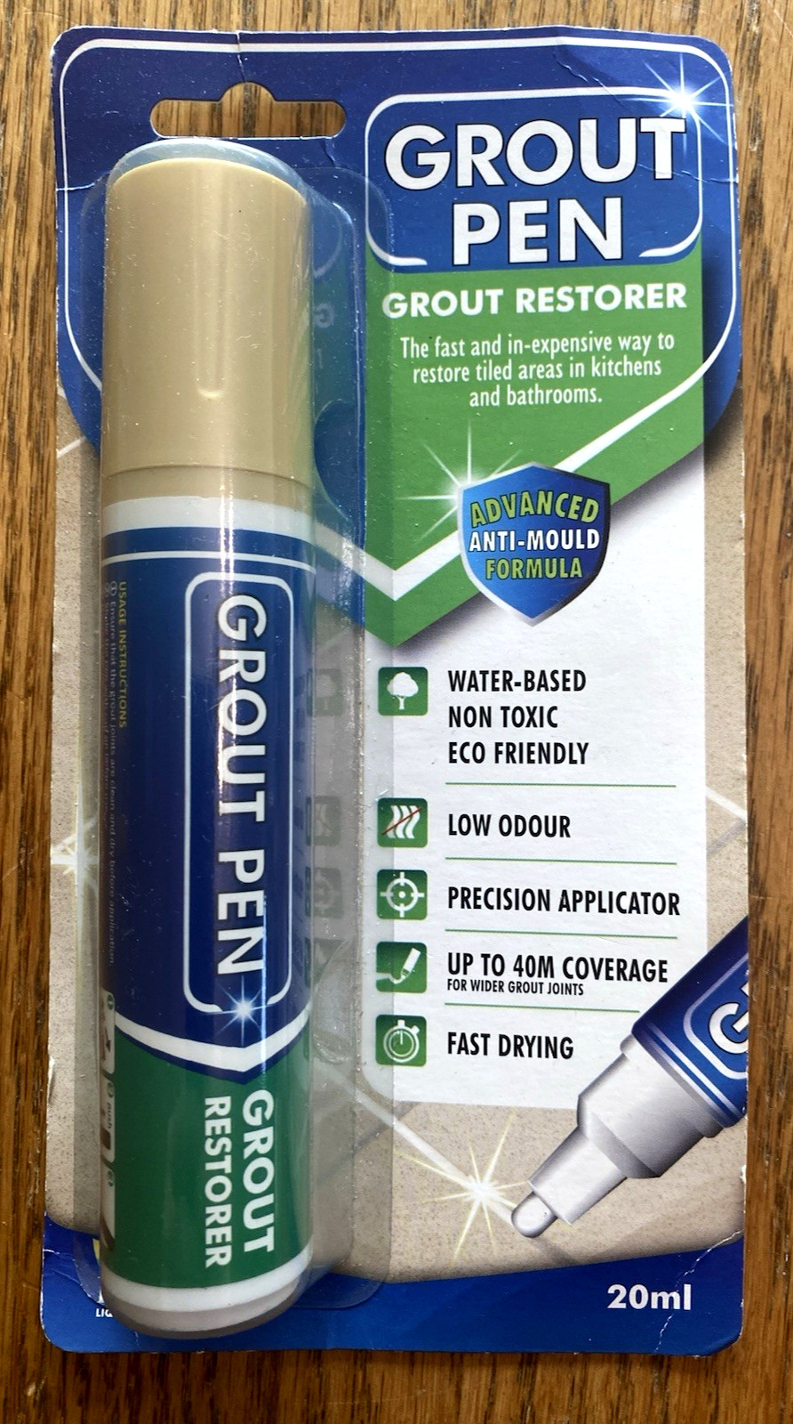 Grout Pen Cream Tile Paint Marker: Waterproof Tile Grout Pen – Wide Tip