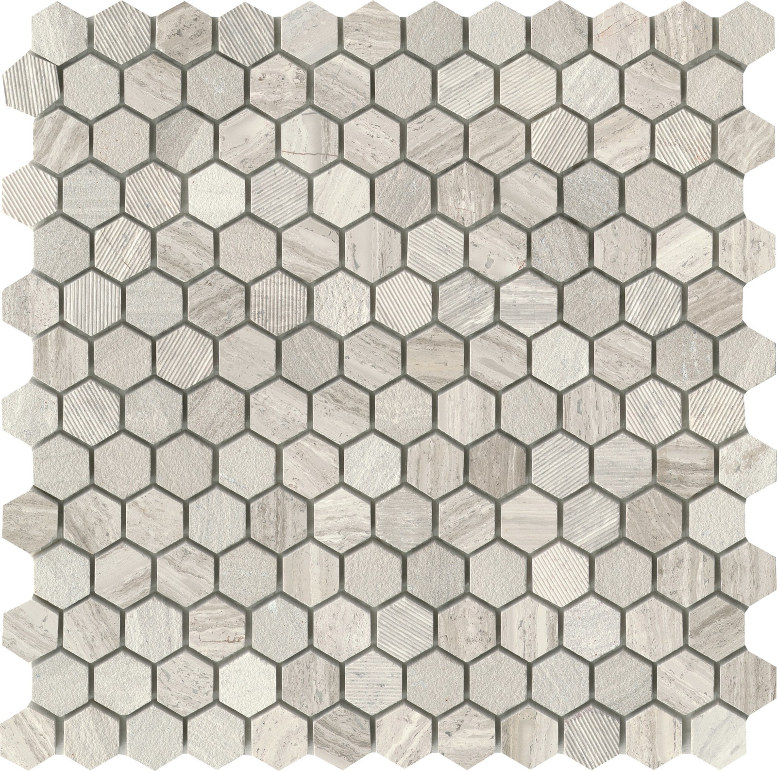 Emser Tile M05METR1212M1HV2 Marble – 12″ x 12″ Geometric Wall – Grey