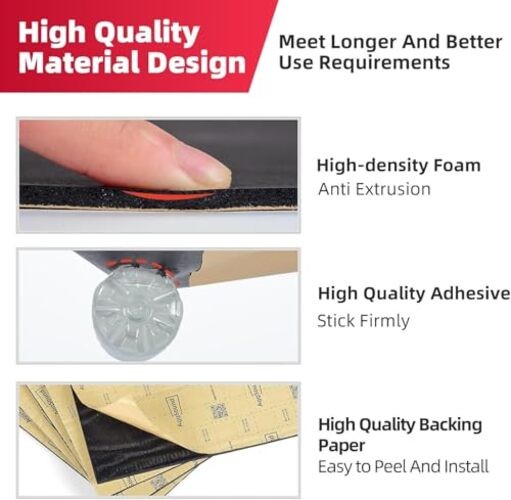 Sound Deadening Mat(15 mm) 6.54sqft – Car Sound Deadening 3/5inch 6sqft