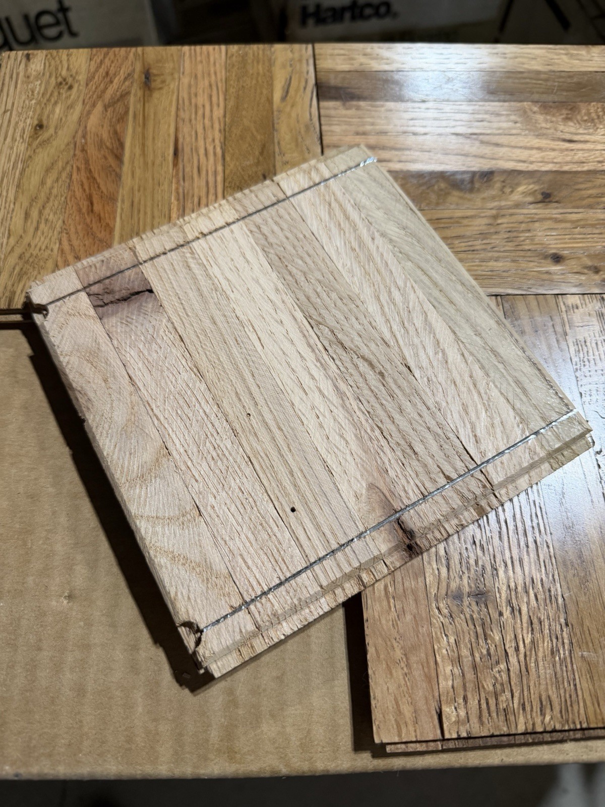 Oak Parquet Flooring COLOR TILE HONEY 6x6x5/16: 20 Tiles (5 Sq Ft)