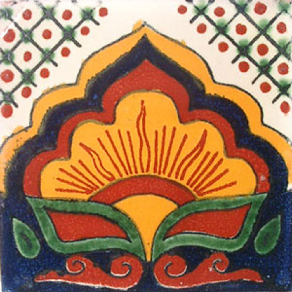 90 MEXICAN CERAMIC TILES WALL OR FLOOR USE CLAY TALAVERA MEXICO POTTERY #C014