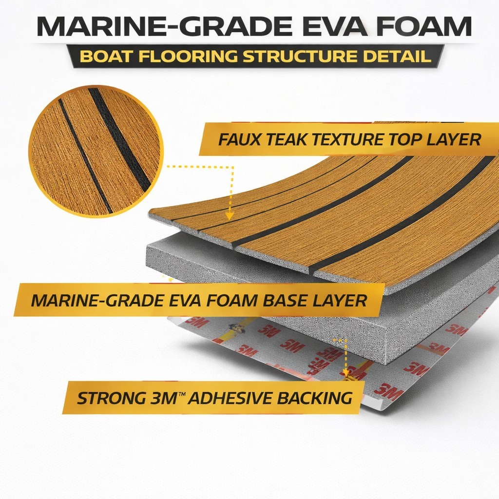2019-2023 Bayliner VR6 EVA Boat Flooring Swim Platform Custom Fit Non-Slip