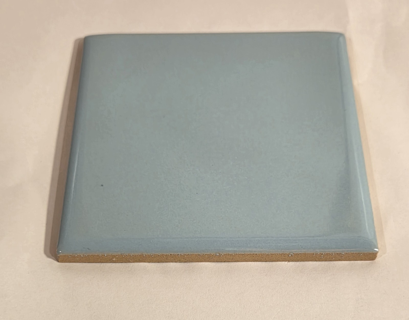 Vintage Romany Spartan Ceramic Tile: Glossy Baby Light Blue 4.25″ X 4.25″