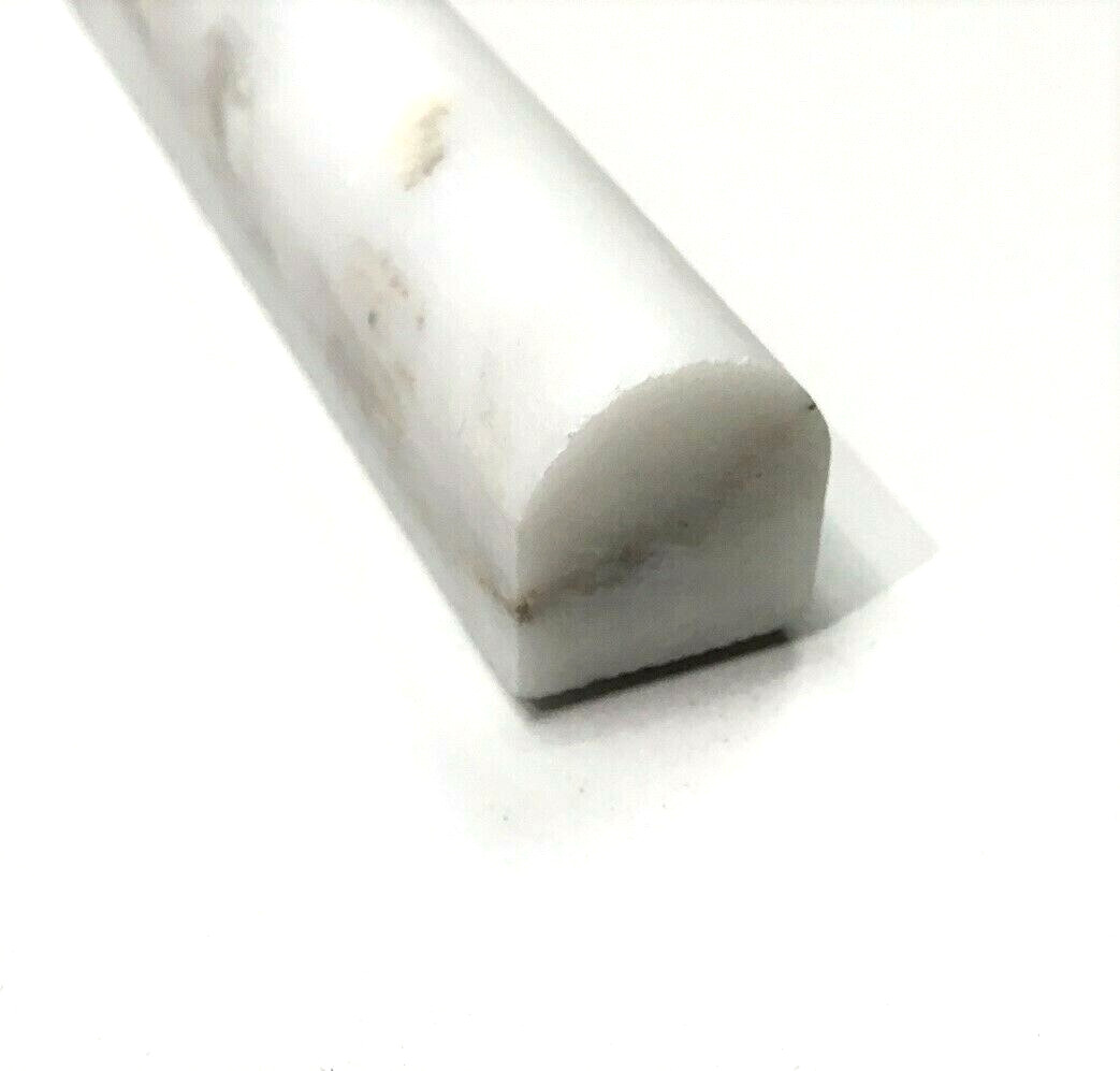3/4″X12″ Calacatta Marble ChairRail Pencil Molding Liner Wall Trim Piece