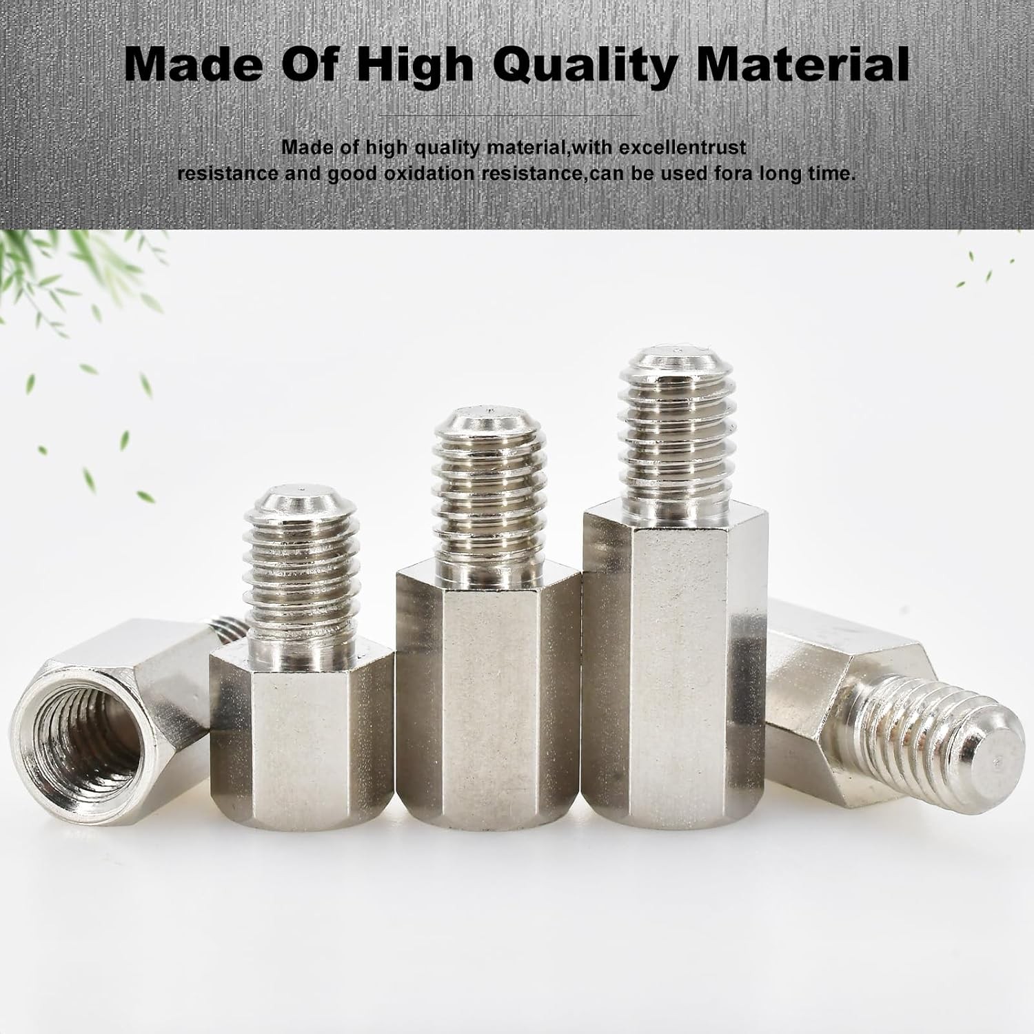 M3 Hex Carbon Steel Standoff,180 Pcs Male Female Female, Silver