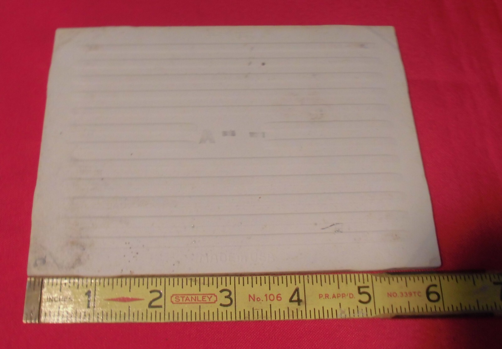 1 pc. *Pearl Gray* Glossy Ceramic Tile #28 by American Olean 4-1/4″ X 6″ NOS