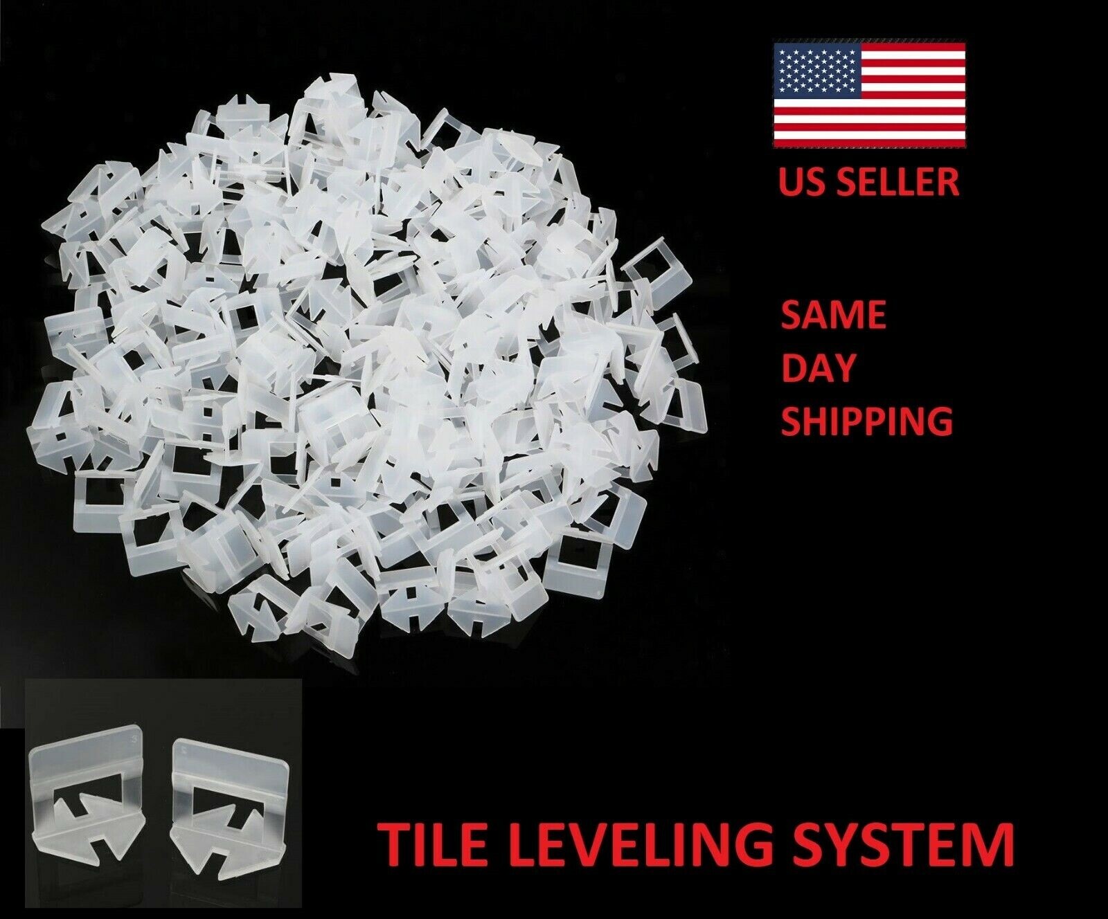 12000X Clip Tile Leveling System Kit Floor Wall 3.0 mm Tile Spacer Tiling Tool