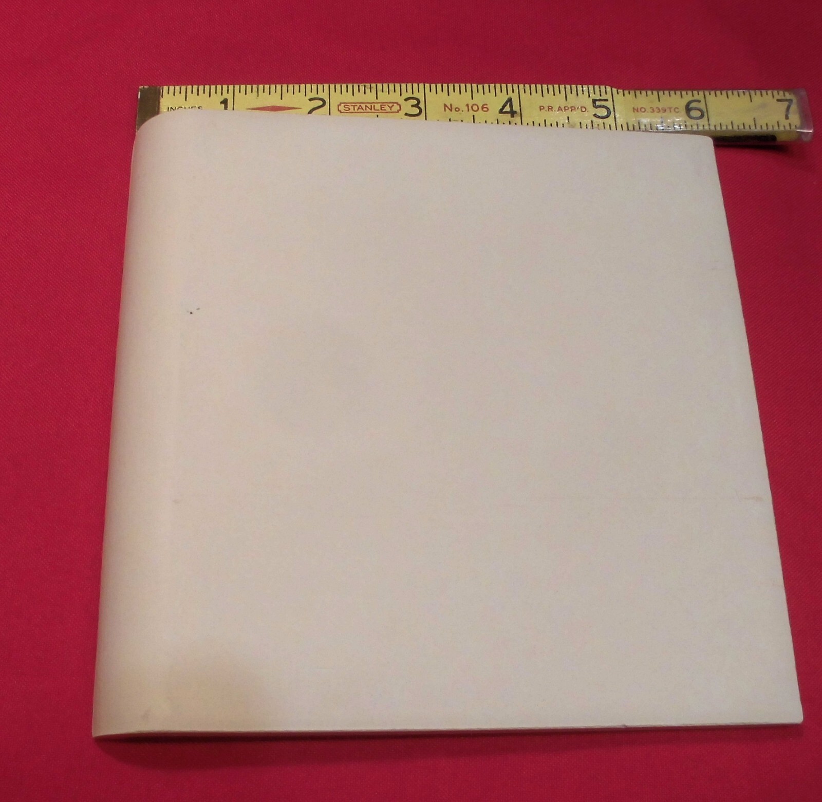 1 pc. Glossy Ice – Arctic White: Flat Top; base/cove Ceramic Tile: 6″ X 6″ NEW