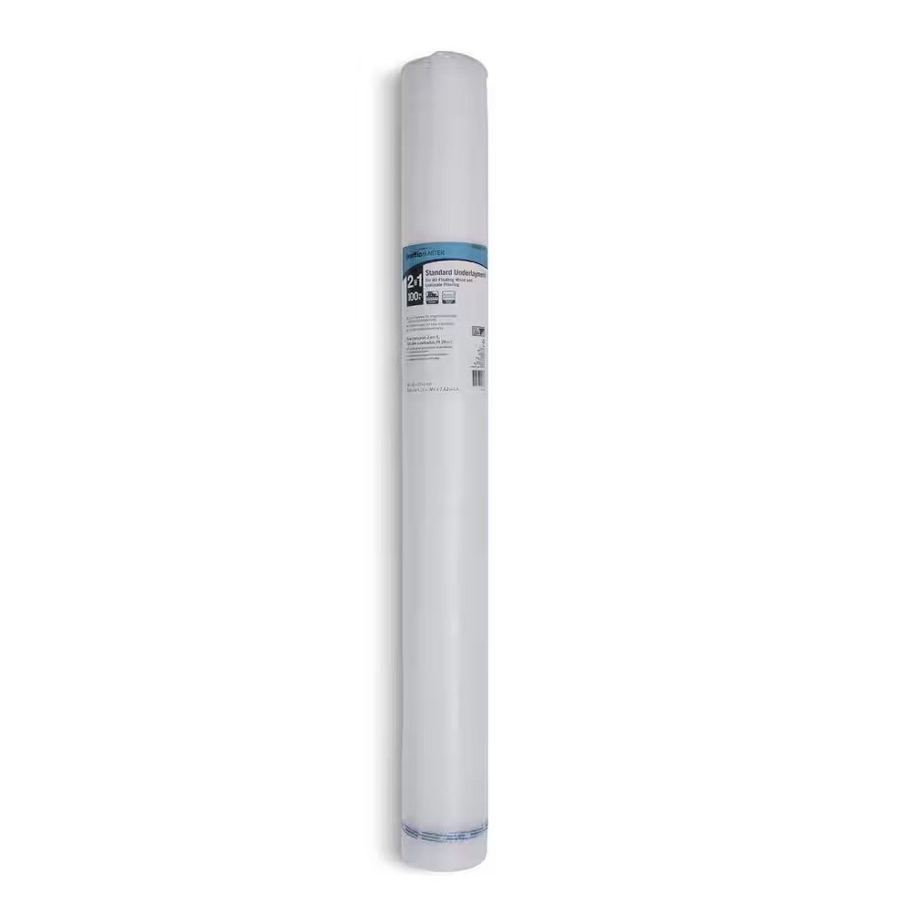 Standard 100 Sq. Ft. 48 In. X W 25 Ft. L X 78.74 Mm T Underlayment for Engineere