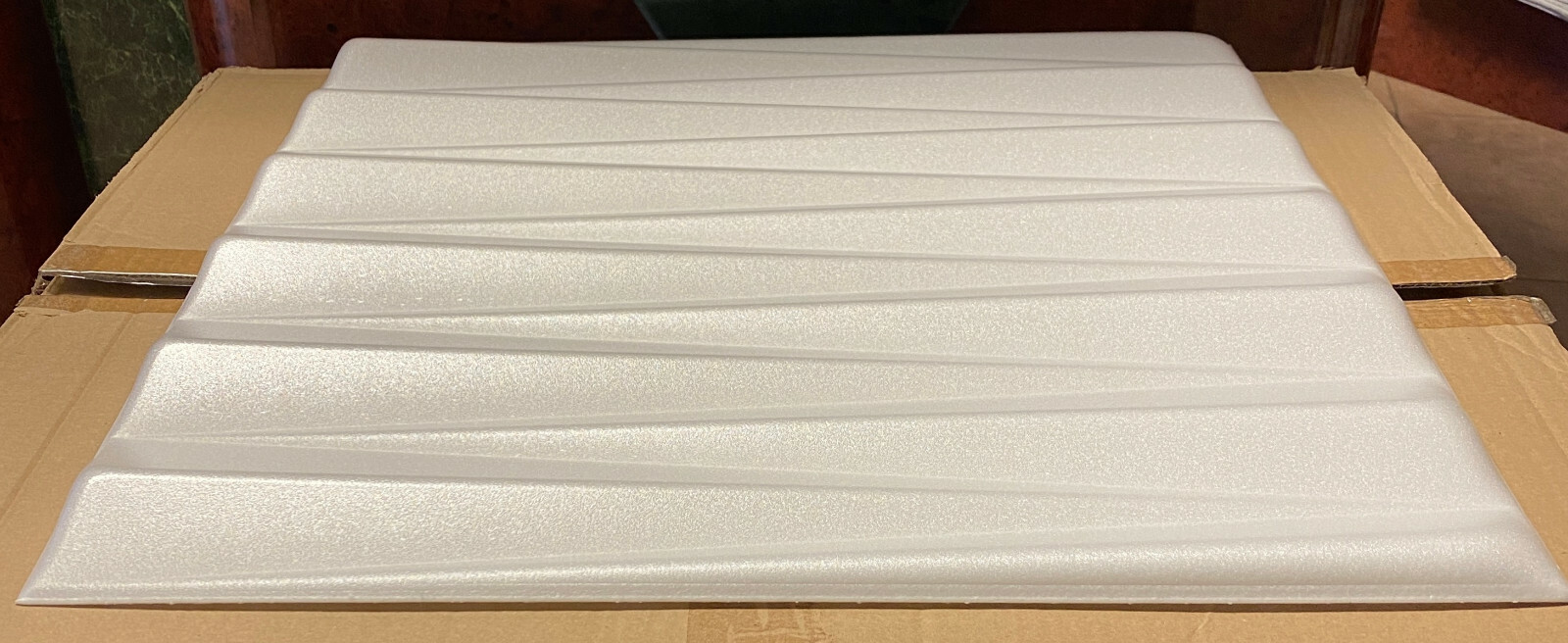 DIY 3D Styrofoam Ceiling Tiles High Density HD White – TRIANGLE – Pack of 16