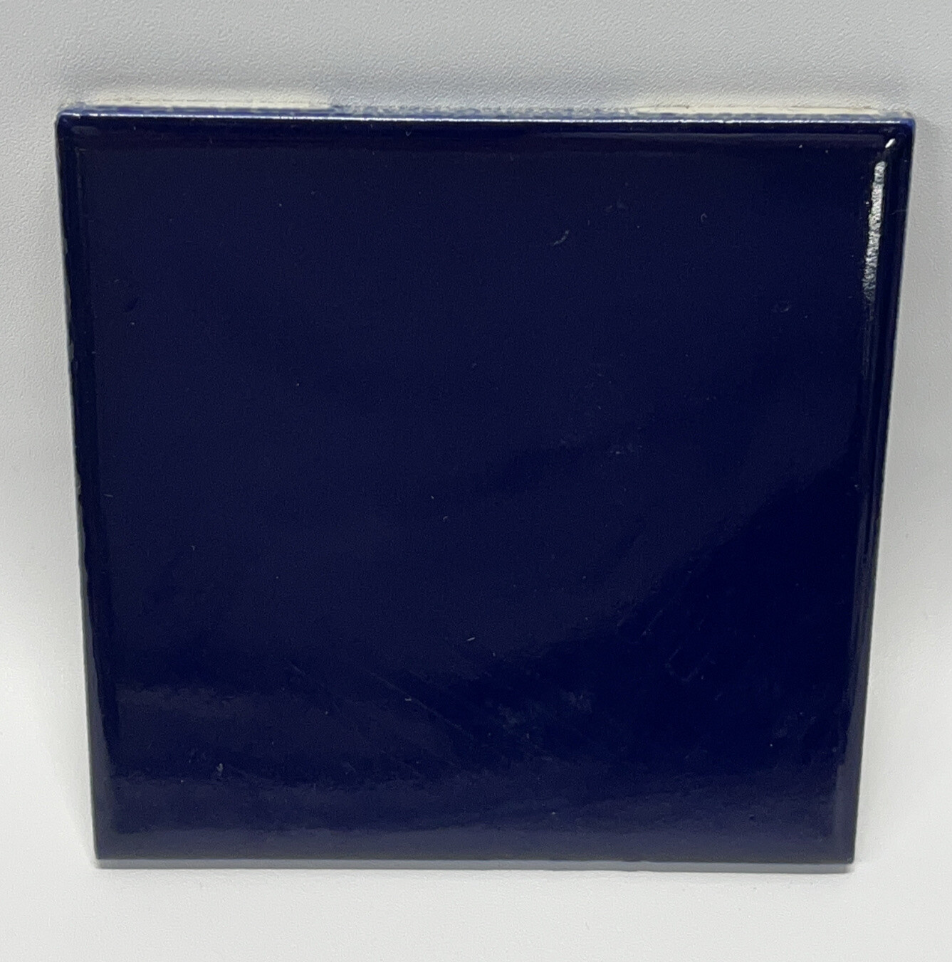 Dark Cobalt Blue Ceramic Tile 4 1/4 Vintage FT Mid Century Modern 4×4 DARK Blue