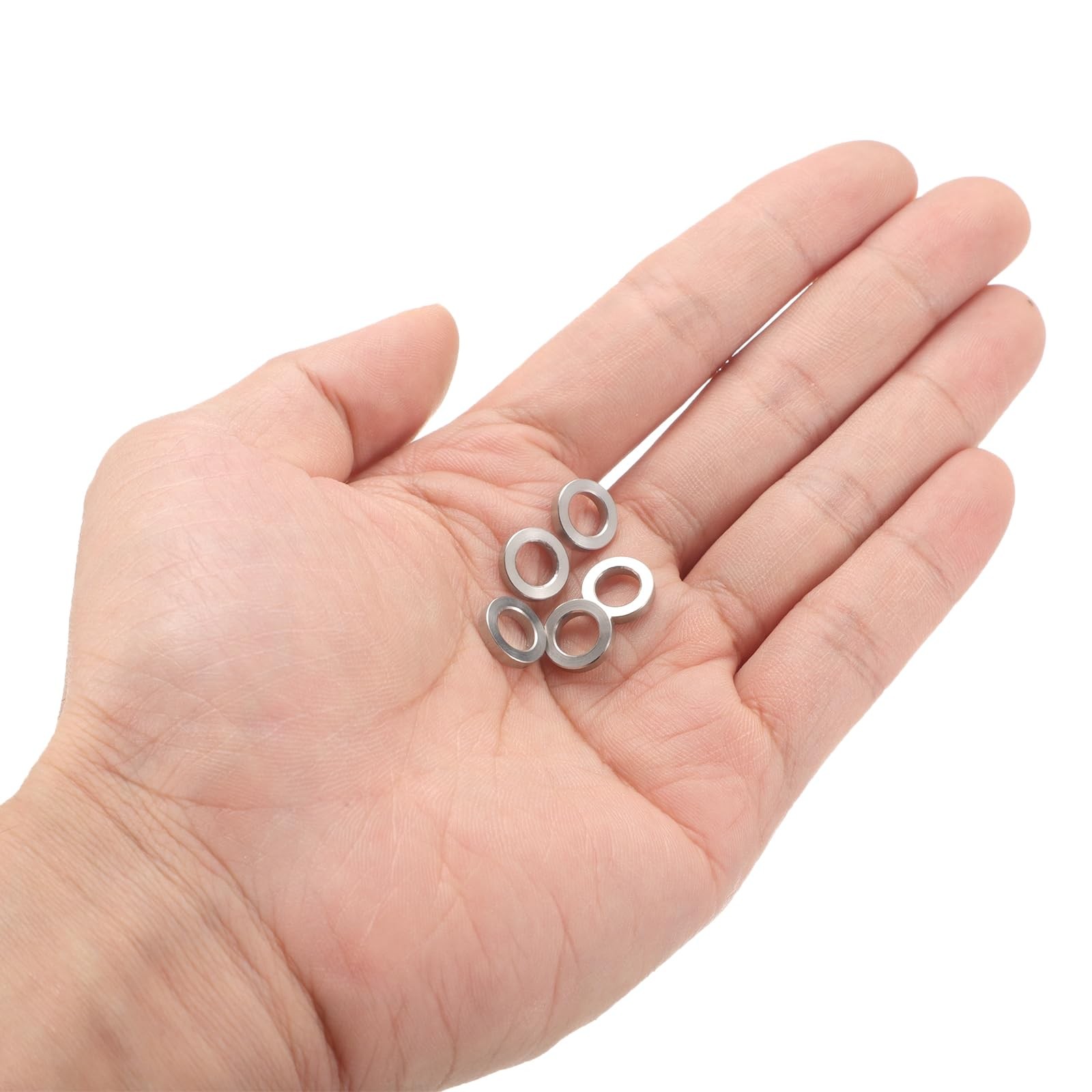 uxcell 12pcs Stainless Steel Spacer 6.2mm Bore x 10mm OD x 2mm Length Screw Bush