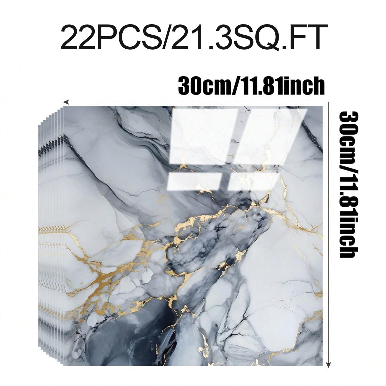 22pcs Marble Peel and Stick Backsplash Surface Waterproof Wall Panels,Self-Ad…
