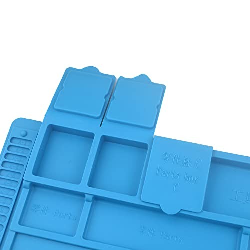Heat Insulation Silicone Repair Mat with Scale Ruler and Screw Position for