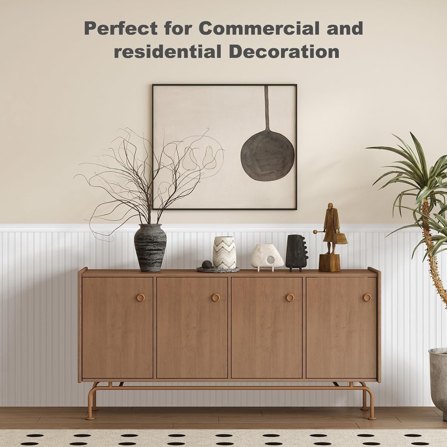 Wainscoting Wall Panel Kit 37.8″ Tall Beadboard Panels Walls Polystyrene Board &