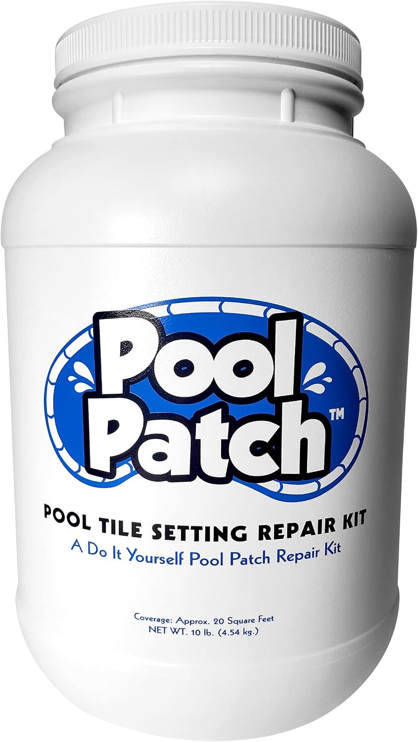 Pool Tile Thinset Adhesive Repair Kit – Easy Mix, Quick-Dry, Strong Bond