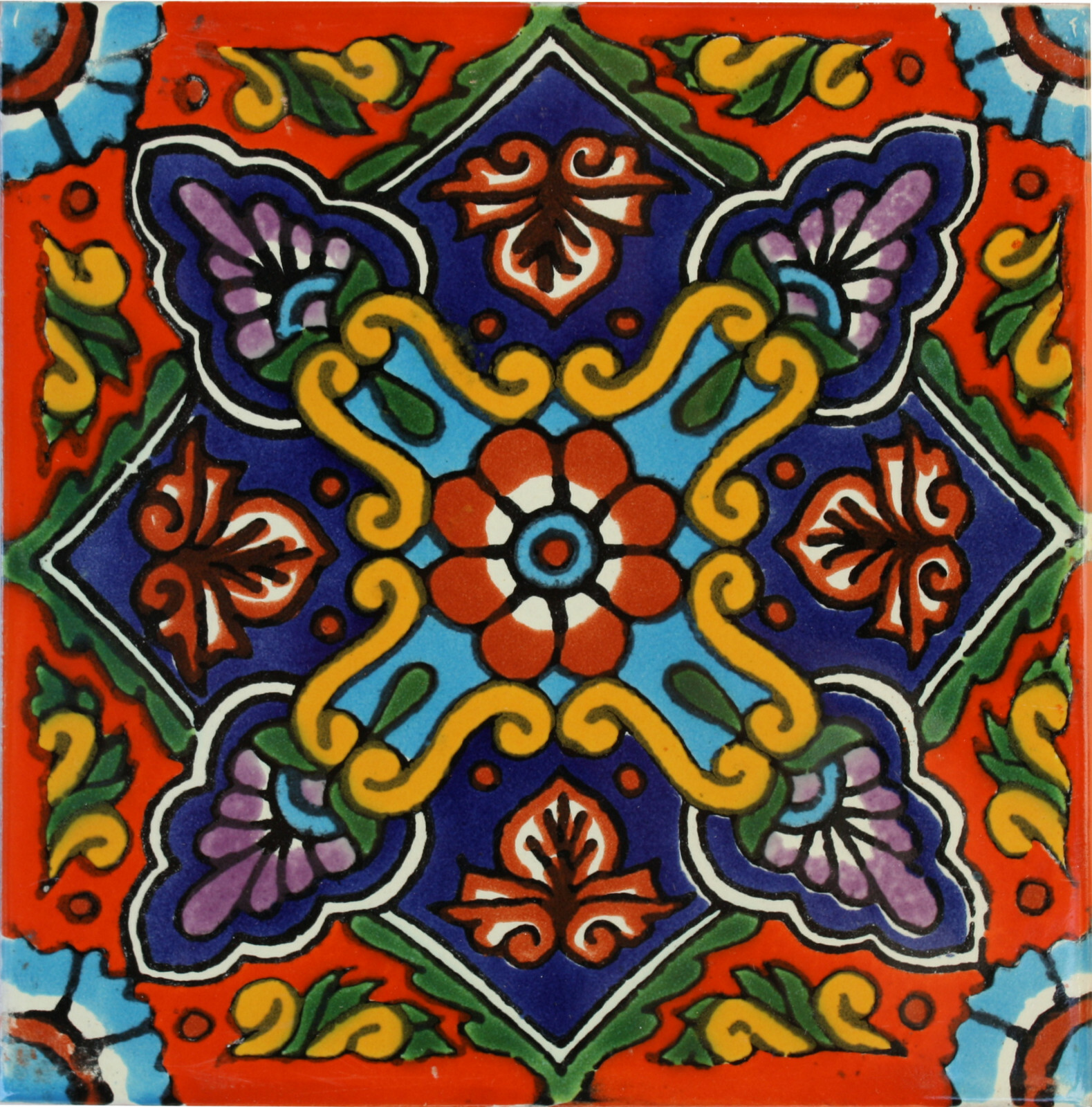 2″ x 2″ 36 pcs Taretan Talavera Mexican Tile