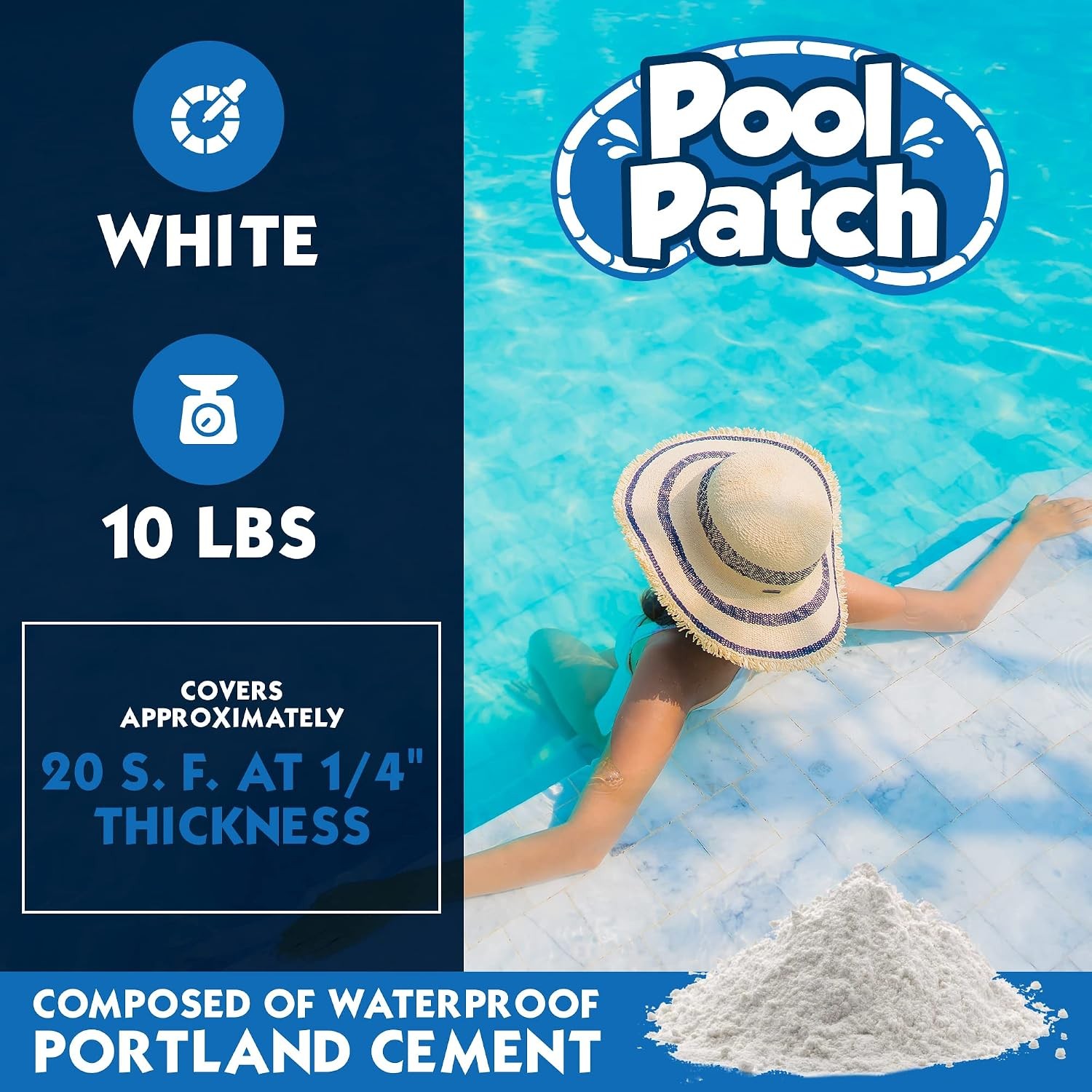 Pool Tile Thinset Adhesive Repair Kit – Easy Mix, Quick-Dry, Strong Bond