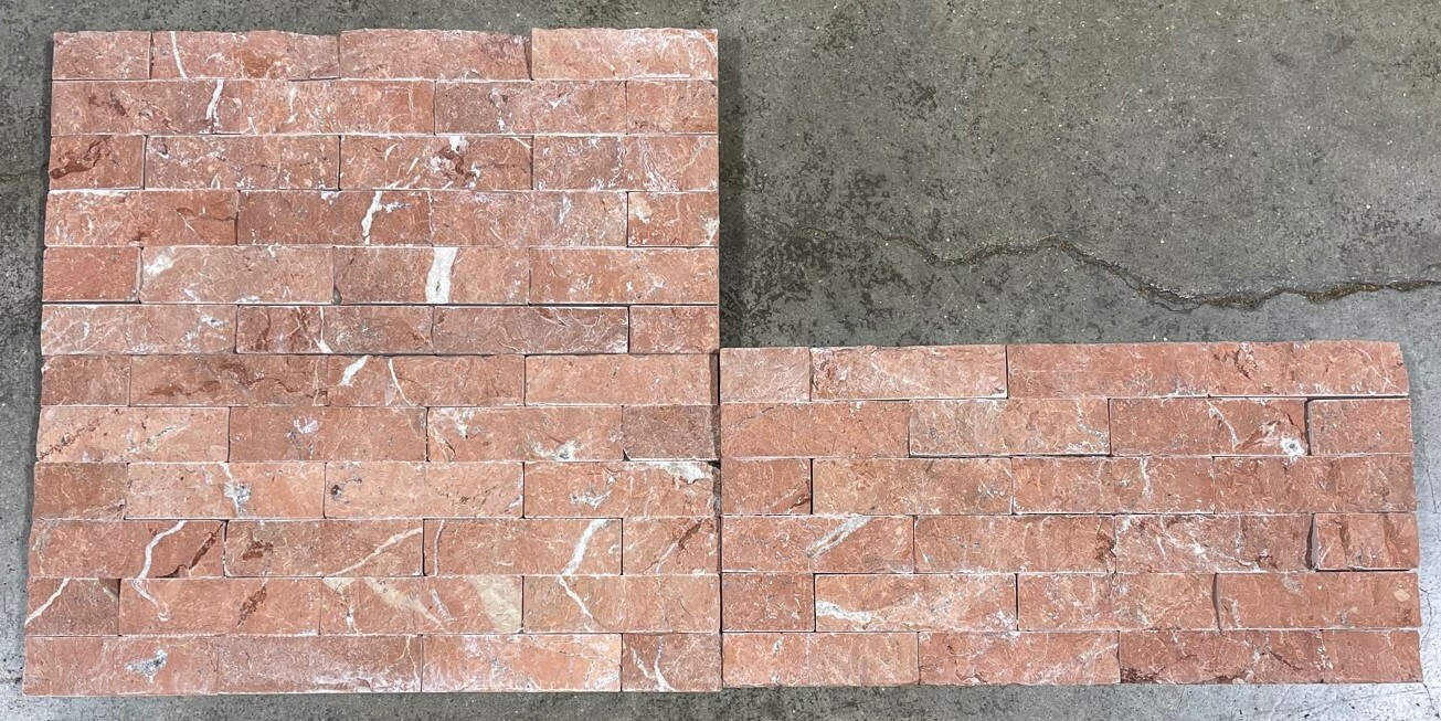 Tile Rojo Alicante Natural Stone Backsplash About 3×3 SAMPLE PIECE TS-80