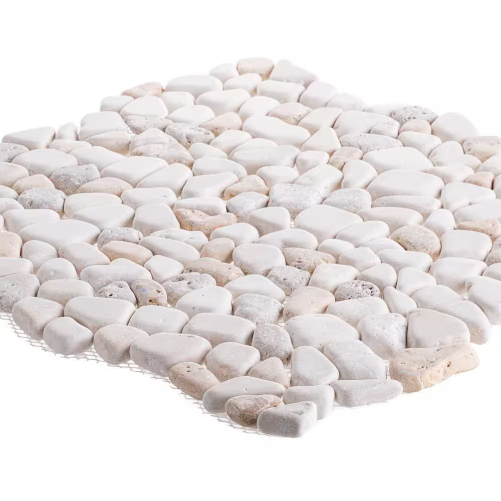 Creama River Rock 11.25 In. X 11.25 In. Honed Marble/ Limestone Floor and Wall M