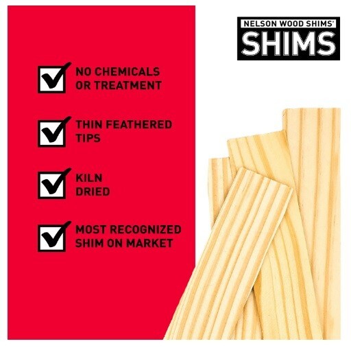 Nelson Wood Shims 8″, 120 Shims