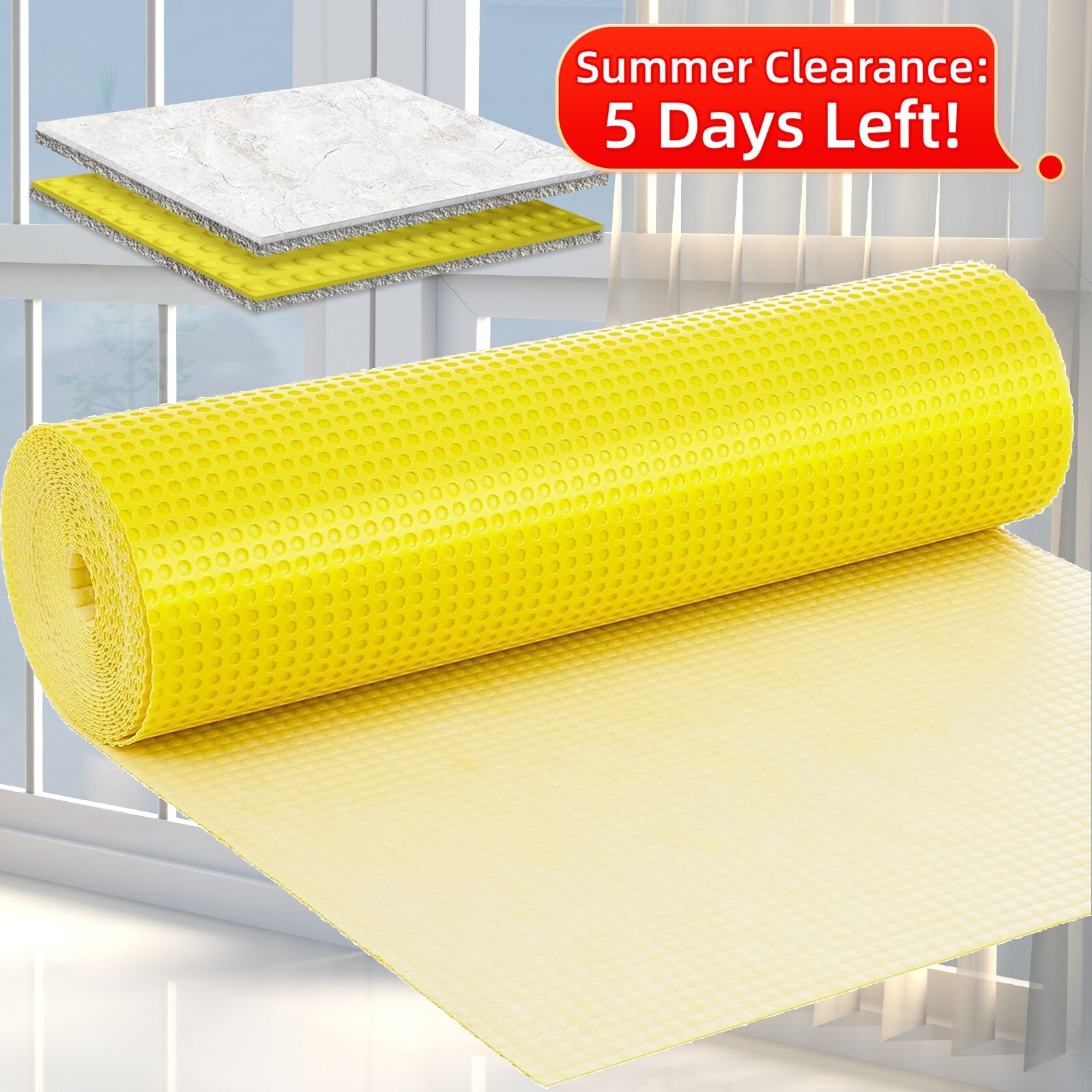 1/8″ Uncoupling Membrane – Waterproof Tile Underlayment–30% Off – Limited!
