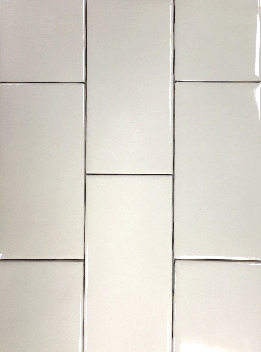 Bone 3×6 Shiny Glossy Finish Ceramic Subway Tile Backsplash Wall Floor 1 PC