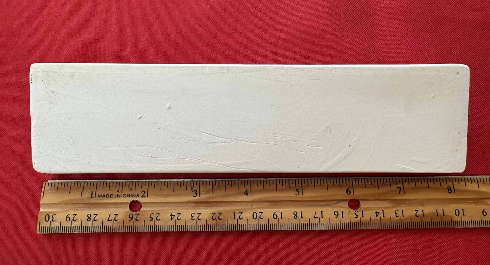 1 pc. Gloss White: Ceramic / Porcelain Chair Rail Tile: 2″ X 8-1/16″ Reclaimed