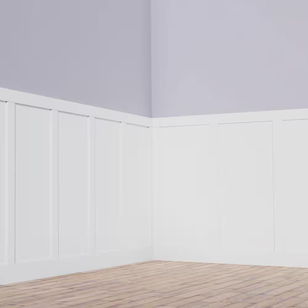 56 In. X 5/8 In. X 96 In. Expanded Cellular PVC Classic Shaker Moulding Kit (For