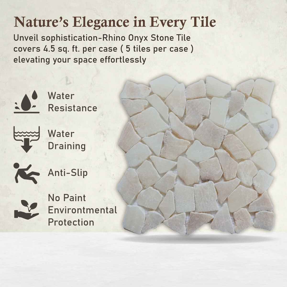Rhino Onyx Random Mosaic Wall & Floor Tile ($10.59/SqFt)