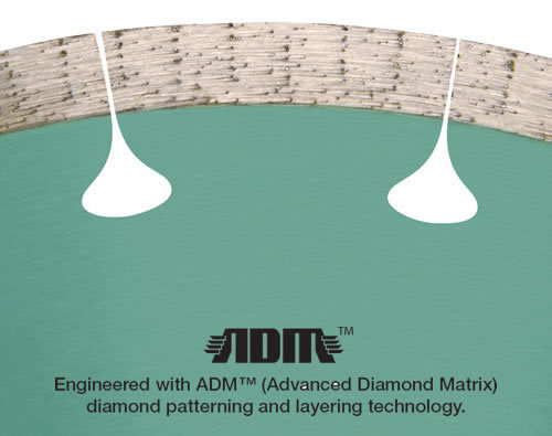 Pearl Abrasive P4 Reactor ADM Porcelain Diamond Blade 4 1/2 Inch to 14 inch