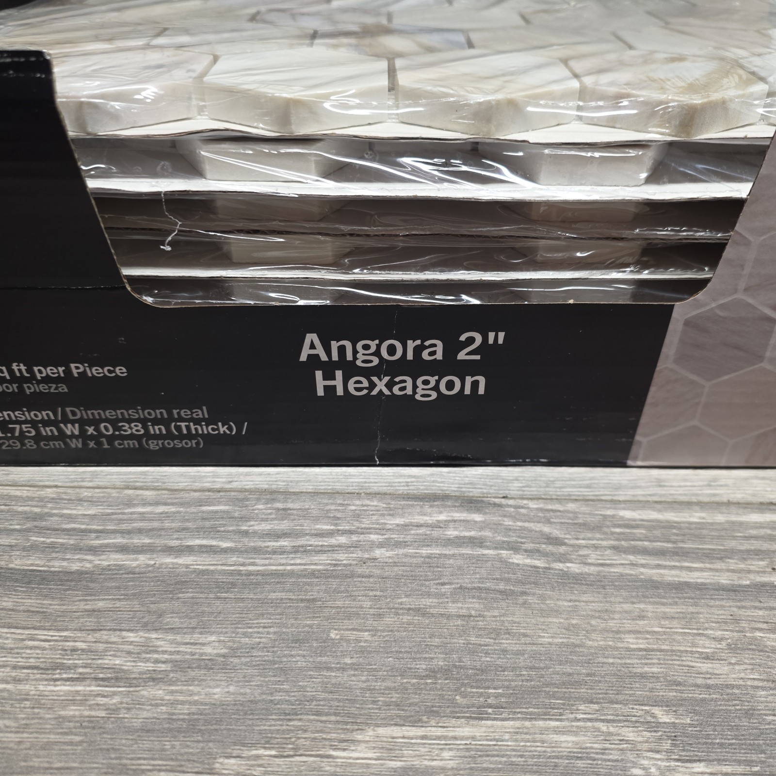 Angora 2″ Hexagon Honed Mosaic Marble Floor Wall Tiles, 12×11.75in, 10 Pcs Case